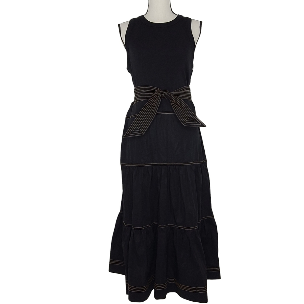 Veronica Beard Austyn Tiered Midi Dress Medium NWT